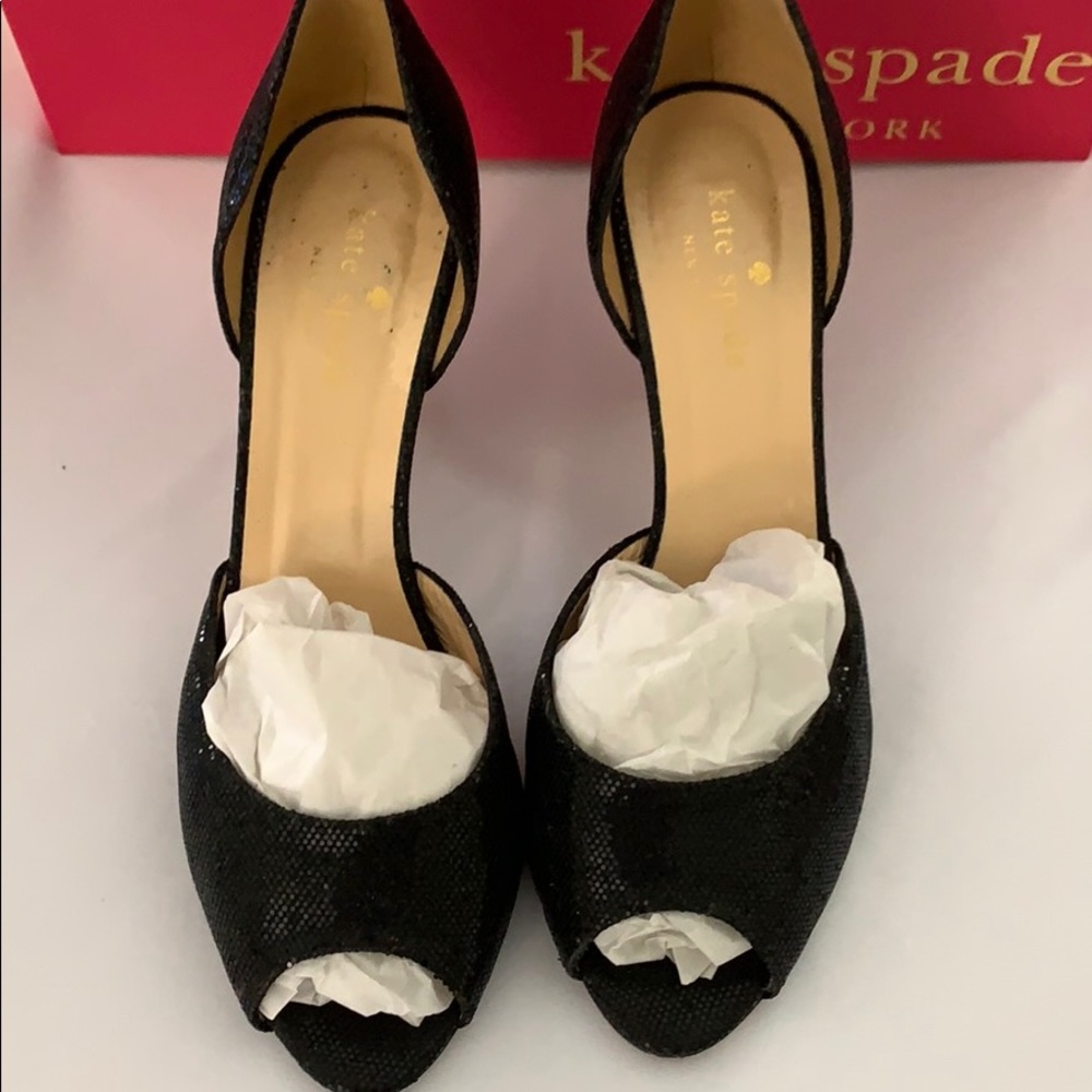 Kate Spade Black Heels - Picture 3 of 8